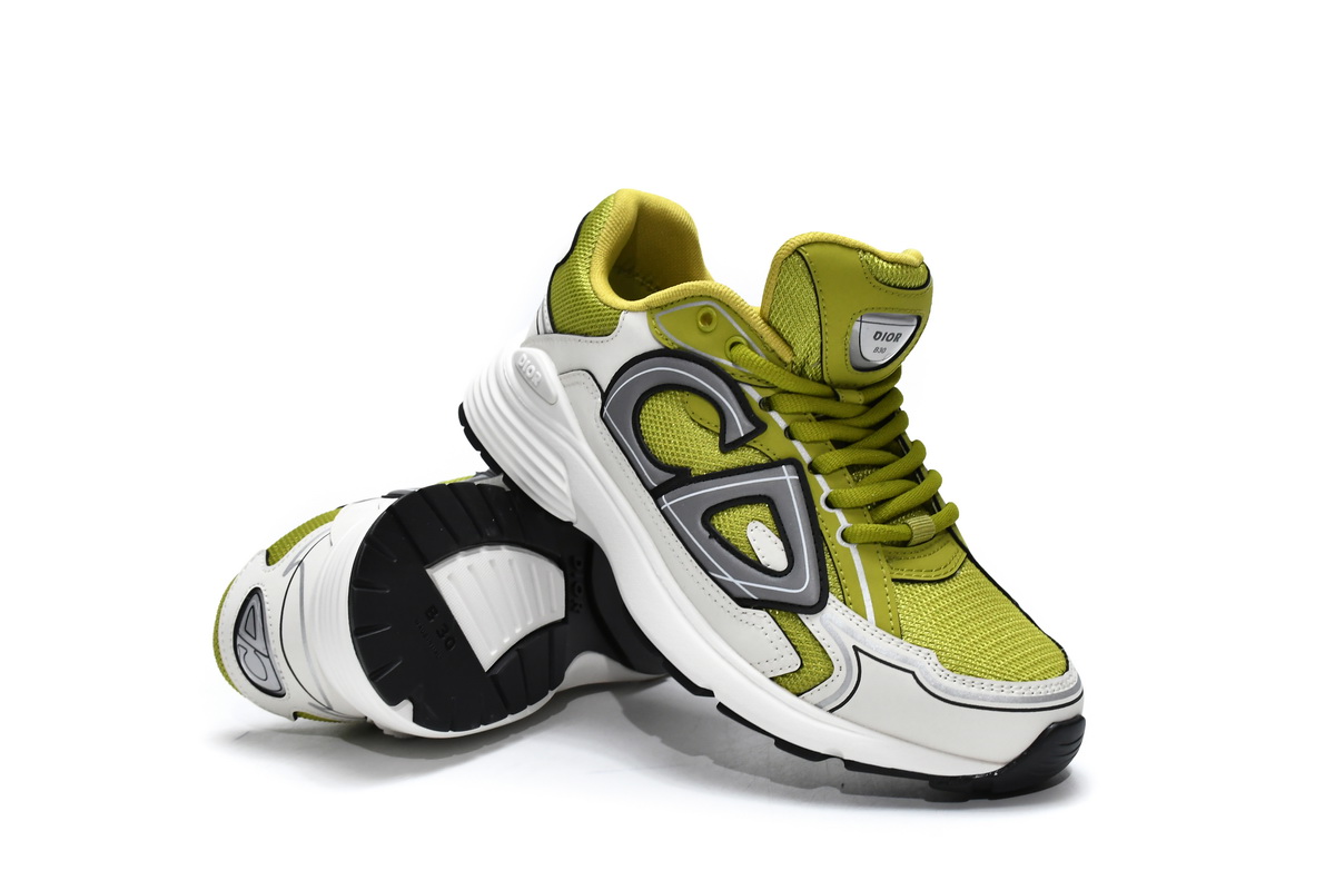 Dior B30 Sneakers White Yellow 3SN279ZLX_H661