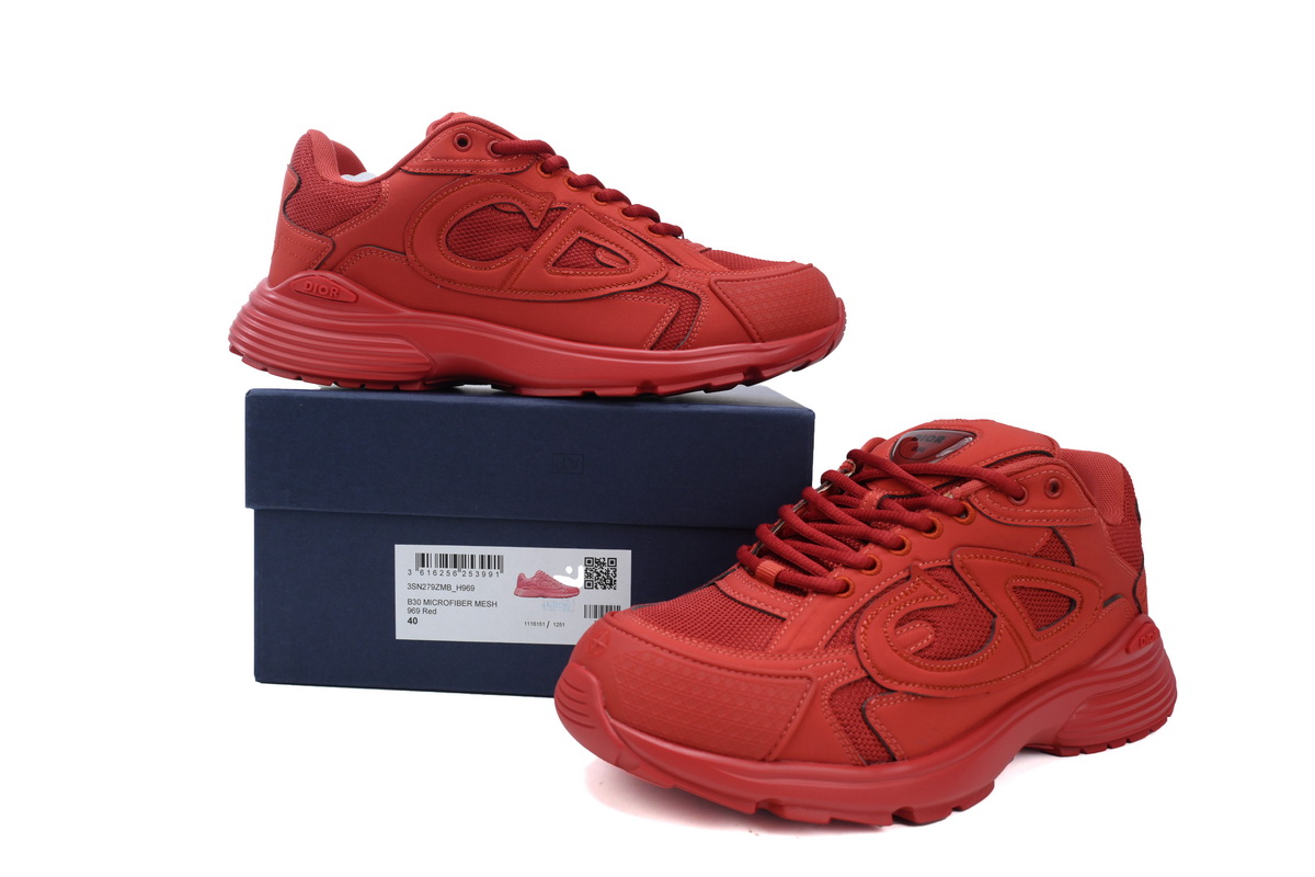 Dior B30 x Stone Island Sneaker Red CK241115