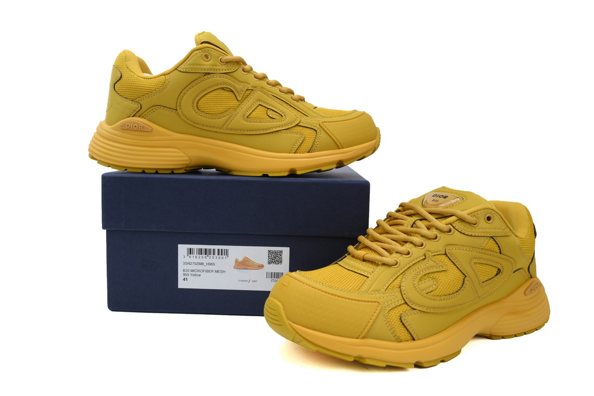 Dior B30 x Stone Island Sneaker Yellow CK241115