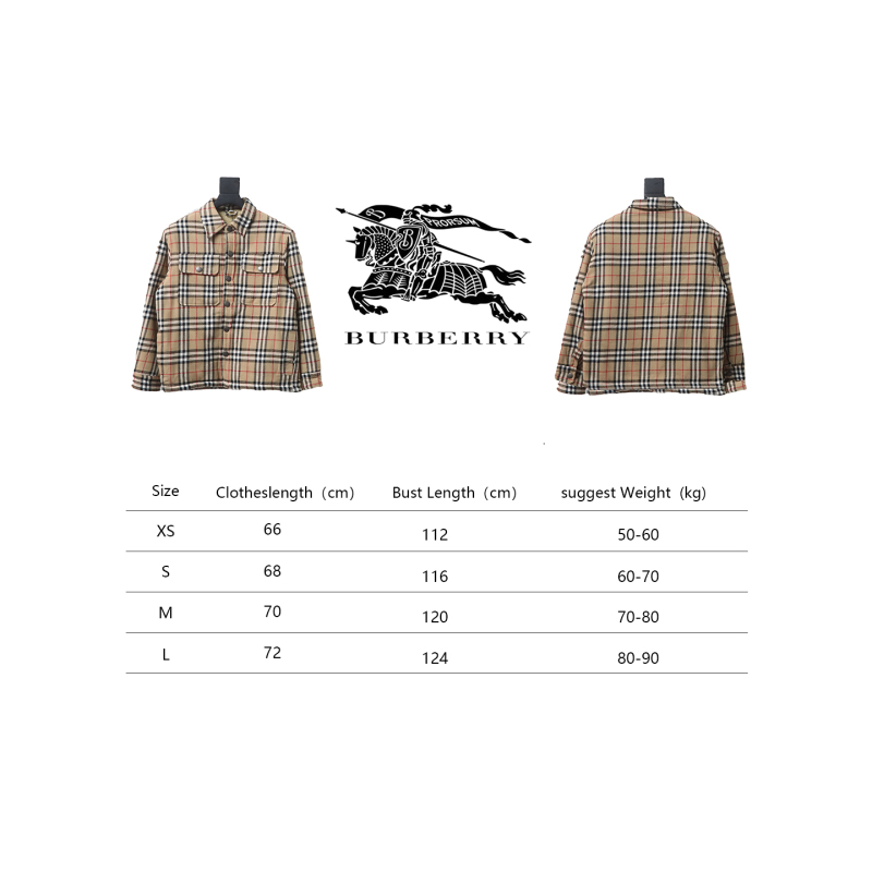 Burberry Calmore Wool Check Shirt Jacket Beige CK 3202023022