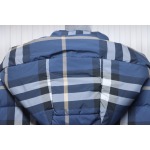 Burberry Check Down Jacket Blue CK 520698670