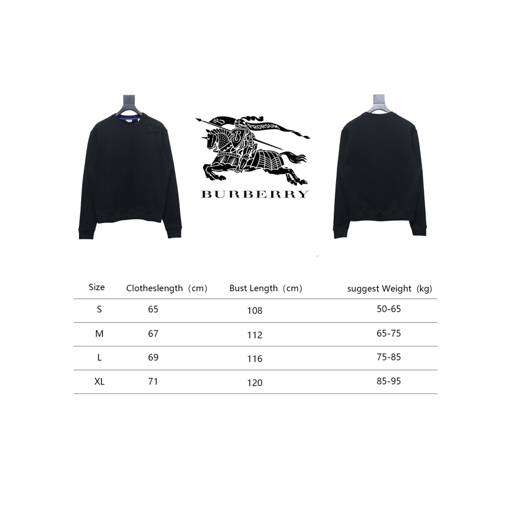 Burberry Cotton Sweatshirt Black CK WR2802024016