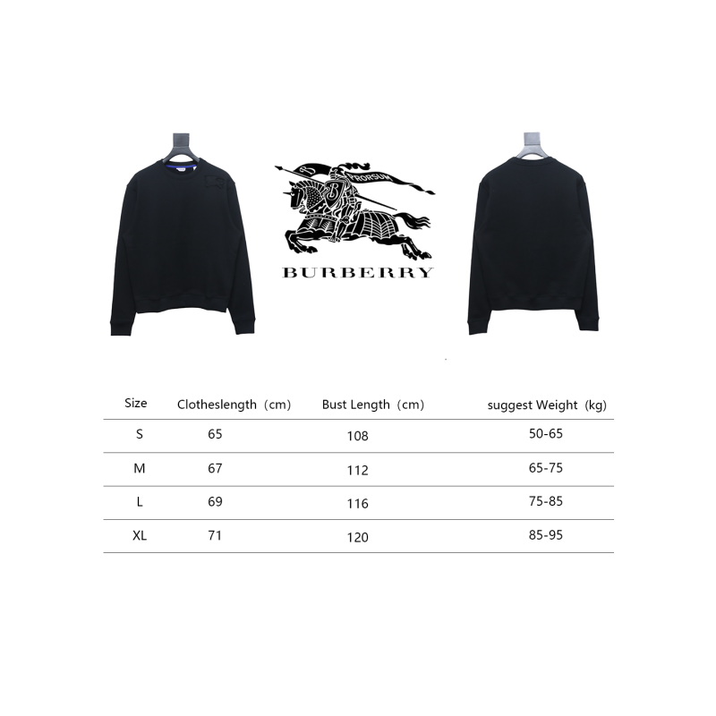 Burberry Cotton Sweatshirt Black CK WR2802024016