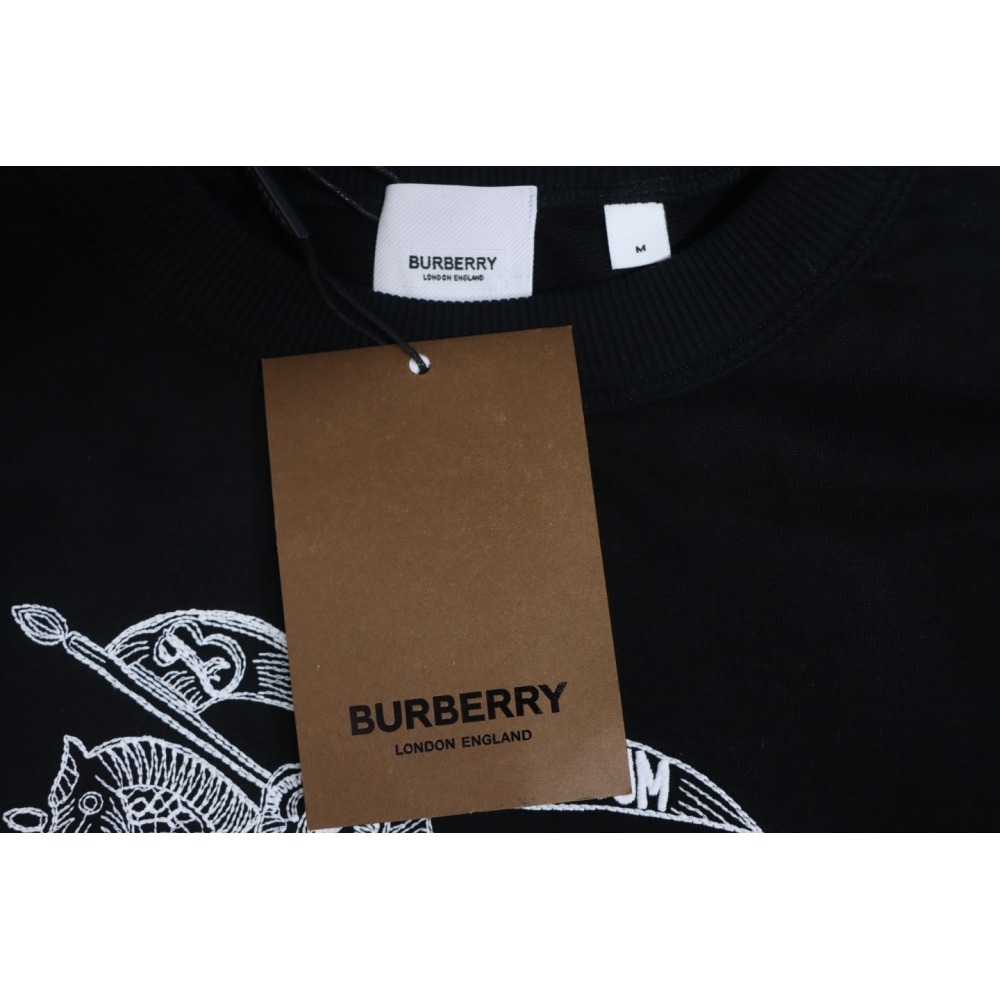 Burberry Embroidered EKD Cotton Sweatshirt Black CK WR2602024014