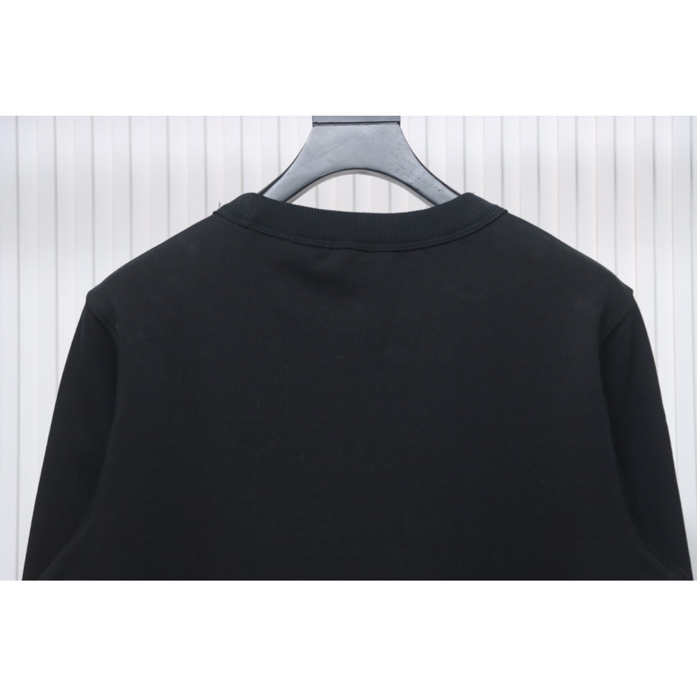Burberry Embroidered EKD Cotton Sweatshirt Black CK WR2602024014