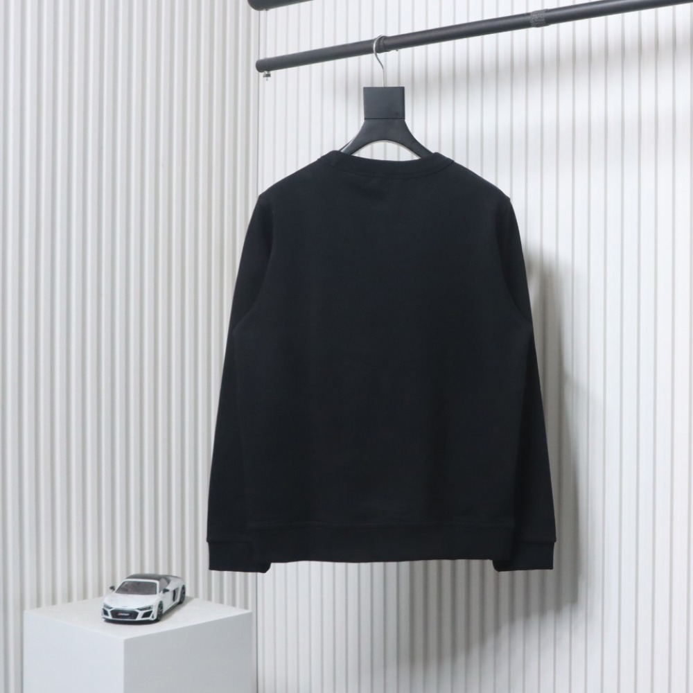 Burberry Embroidered EKD Cotton Sweatshirt Black CK WR2602024014