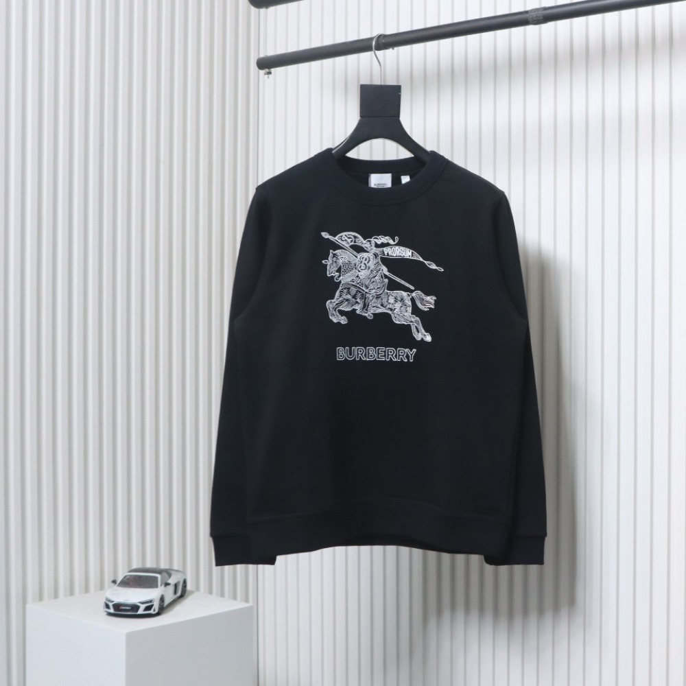 Burberry Embroidered EKD Cotton Sweatshirt Black CK WR2602024014