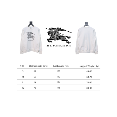 Burberry Embroidered EKD Cotton Sweatshirt White CK WR2602024014 02