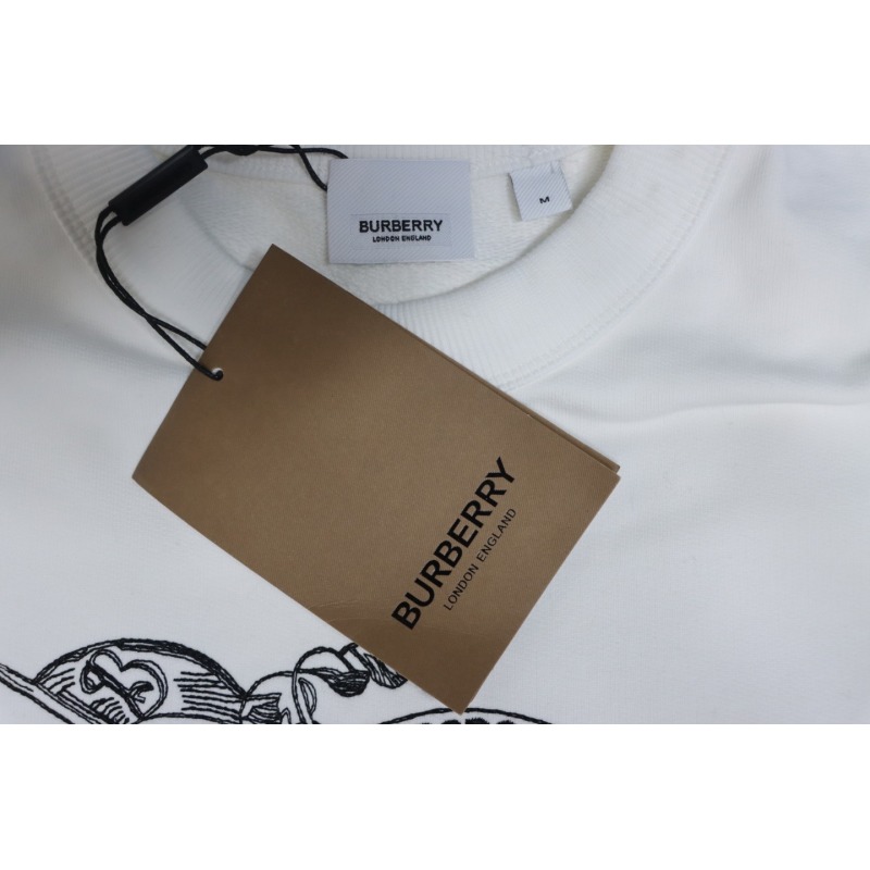 Burberry Embroidered EKD Cotton Sweatshirt White CK WR2602024014