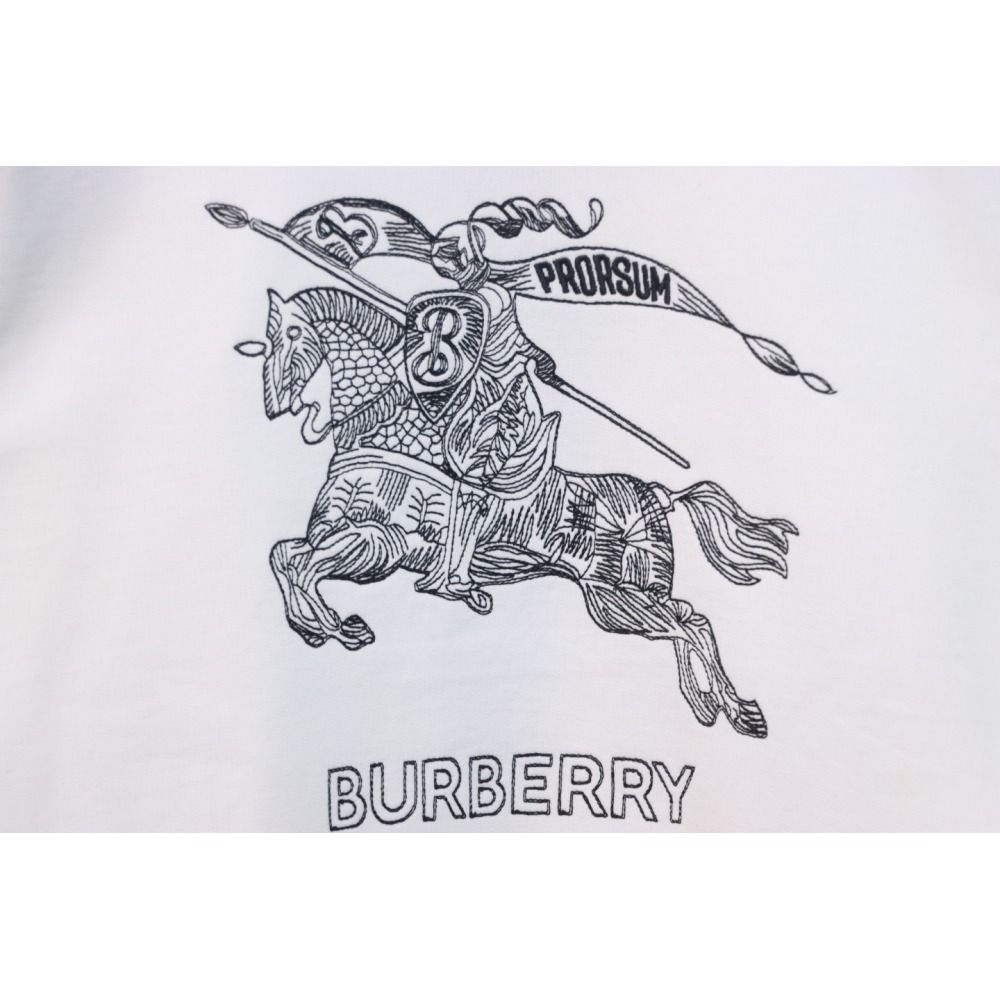 Burberry Embroidered EKD Cotton Sweatshirt White CK WR2602024014