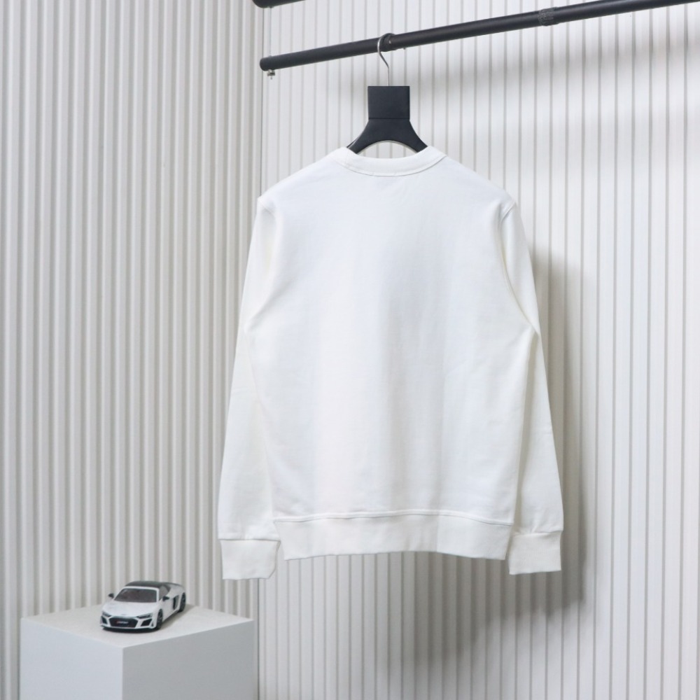 Burberry Embroidered EKD Cotton Sweatshirt White CK WR2602024014