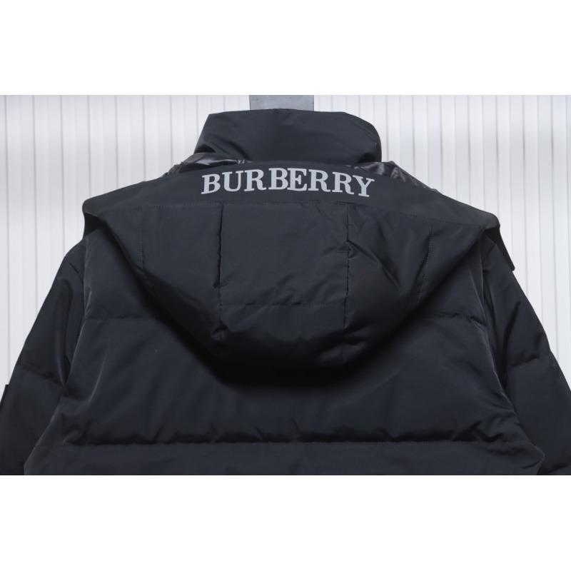 Burberry Embroidered Small Logo Stand Collar Hooded Down Jacket CK22Fw WR6202024050