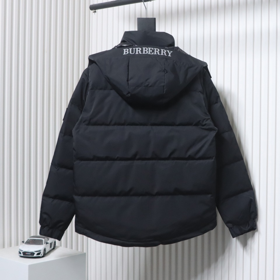 Burberry Embroidered Small Logo Stand Collar Hooded Down Jacket CK22Fw WR6202024050