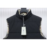 Burberry Reversible Check Pattern Waistcoat Vest Beige CK WN5002024038
