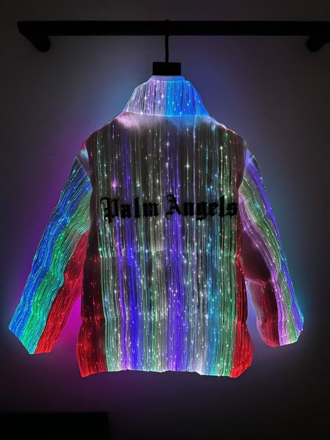 Moncler × Palm Angels  Moncler Maya 70 By Palm Angels Down Jacket Colorful Light YZ241128