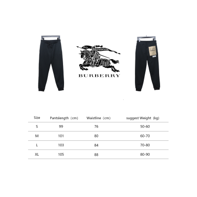 Burberry Casual Pant Black CK WX2802024016 02