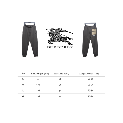 Burberry Casual Pant Grey CK WX2802024016 02