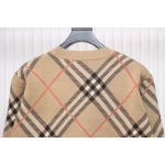 Burberry Check Wool Blend Sweater Sand CK WR3002024018