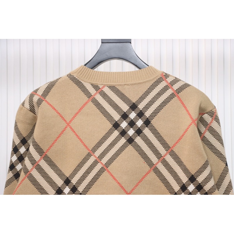 Burberry Check Wool Blend Sweater Sand CK WR3002024018