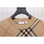 Burberry Check Wool Blend Sweater Sand CK WR3002024018