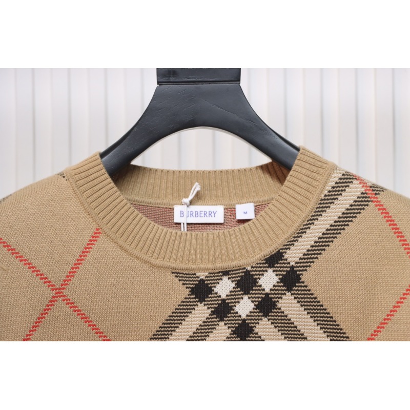 Burberry Check Wool Blend Sweater Sand CK WR3002024018