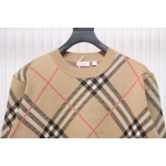 Burberry Check Wool Blend Sweater Sand CK WR3002024018