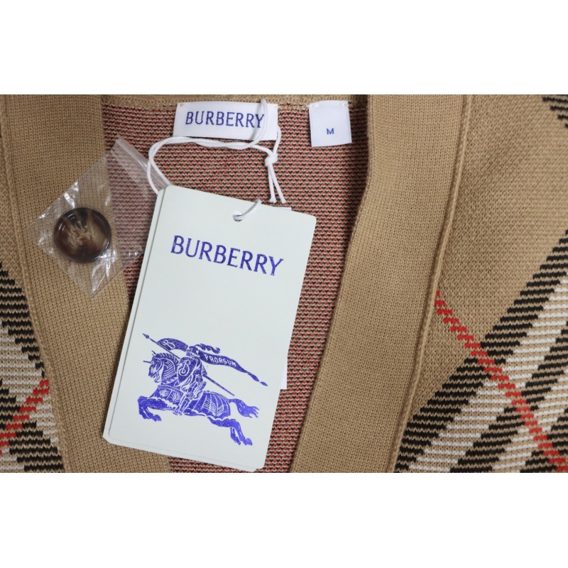 Burberry Check Wool Mohair Blend Cardigan CK WR3202024020