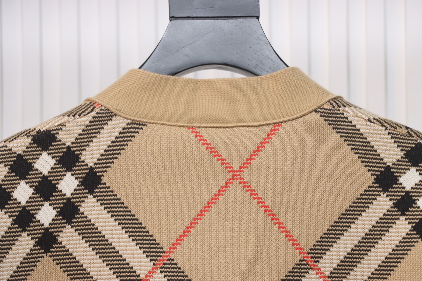 Burberry Check Wool Mohair Blend Cardigan CK WR3202024020