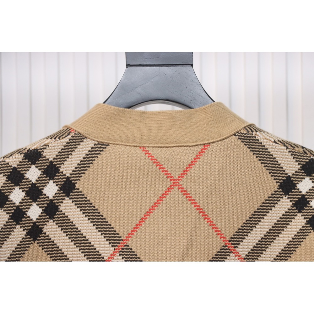 Burberry Check Wool Mohair Blend Cardigan CK WR3202024020
