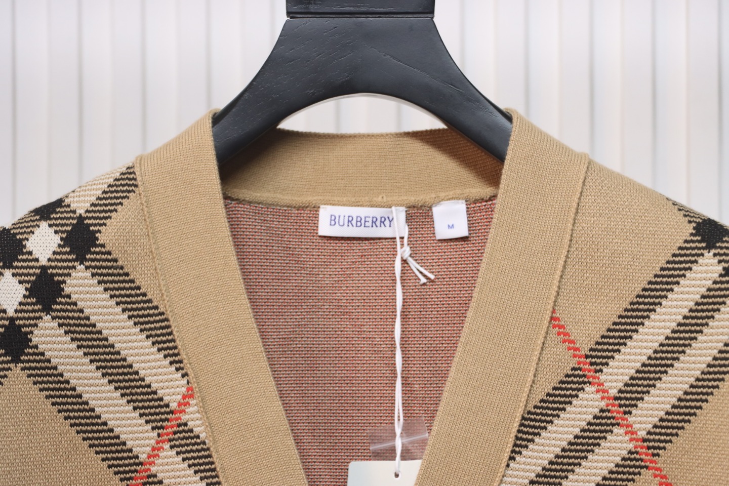 Burberry Check Wool Mohair Blend Cardigan CK WR3202024020