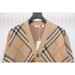 Burberry Check Wool Mohair Blend Cardigan CK WR3202024020