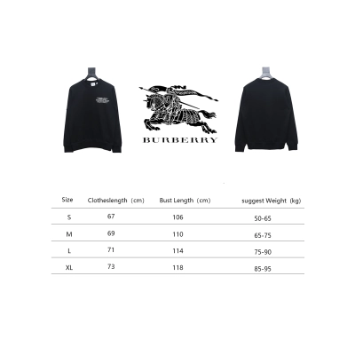 Burberry Coordinate Letter Printed Sweatshirt Black CK WR2402024012 02