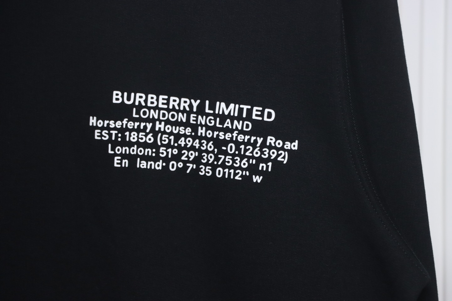 Burberry Coordinate Letter Printed Sweatshirt Black CK WR2402024012