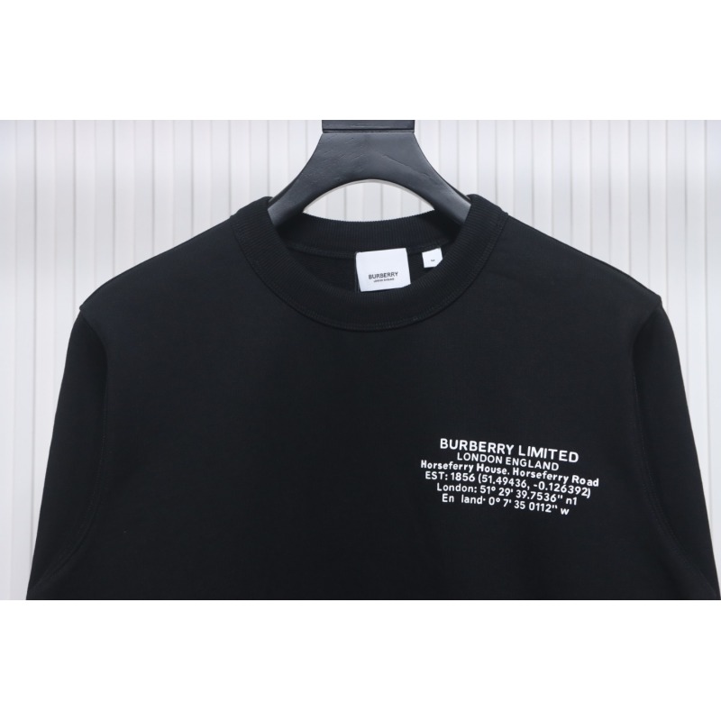 Burberry Coordinate Letter Printed Sweatshirt Black CK WR2402024012