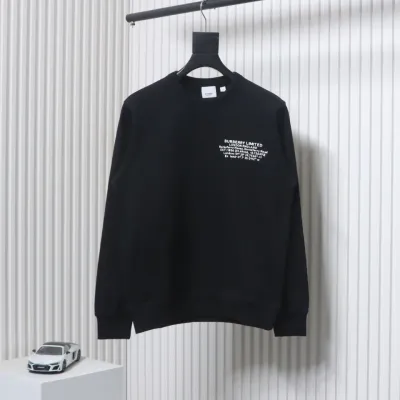 Burberry Coordinate Letter Printed Sweatshirt Black CK WR2402024012 01