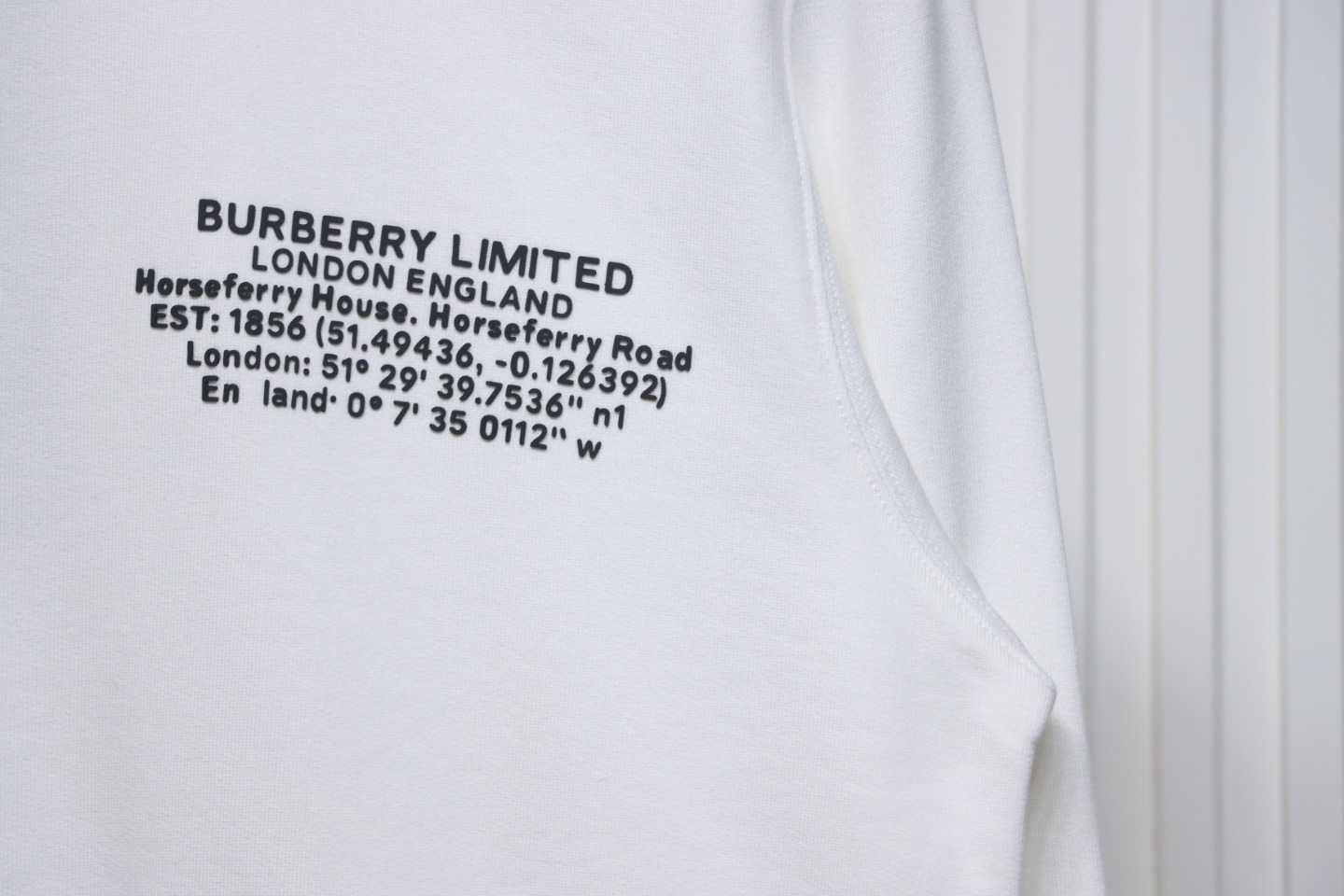 Burberry Coordinate Letter Printed Sweatshirt White CK WR2402024012