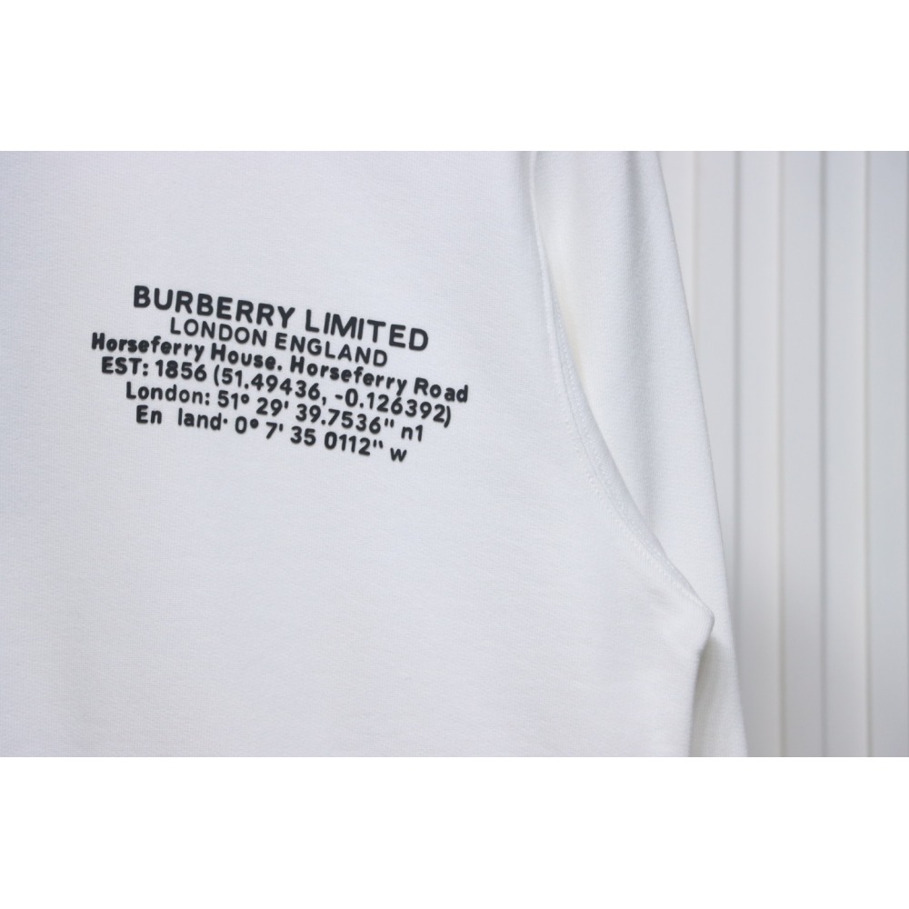Burberry Coordinate Letter Printed Sweatshirt White CK WR2402024012
