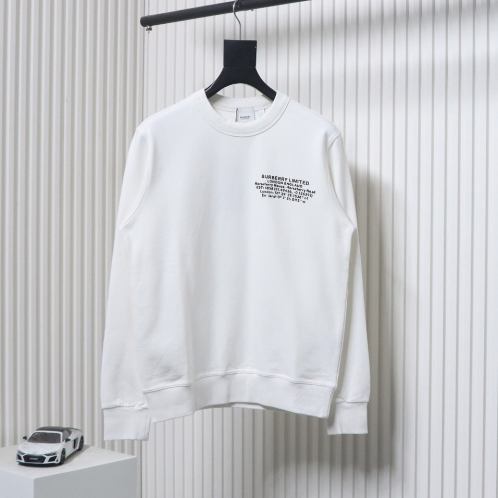 Burberry Coordinate Letter Printed Sweatshirt White CK WR2402024012