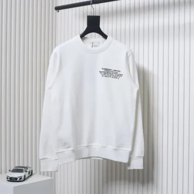 Burberry Coordinate Letter Printed Sweatshirt White CK WR2402024012 01