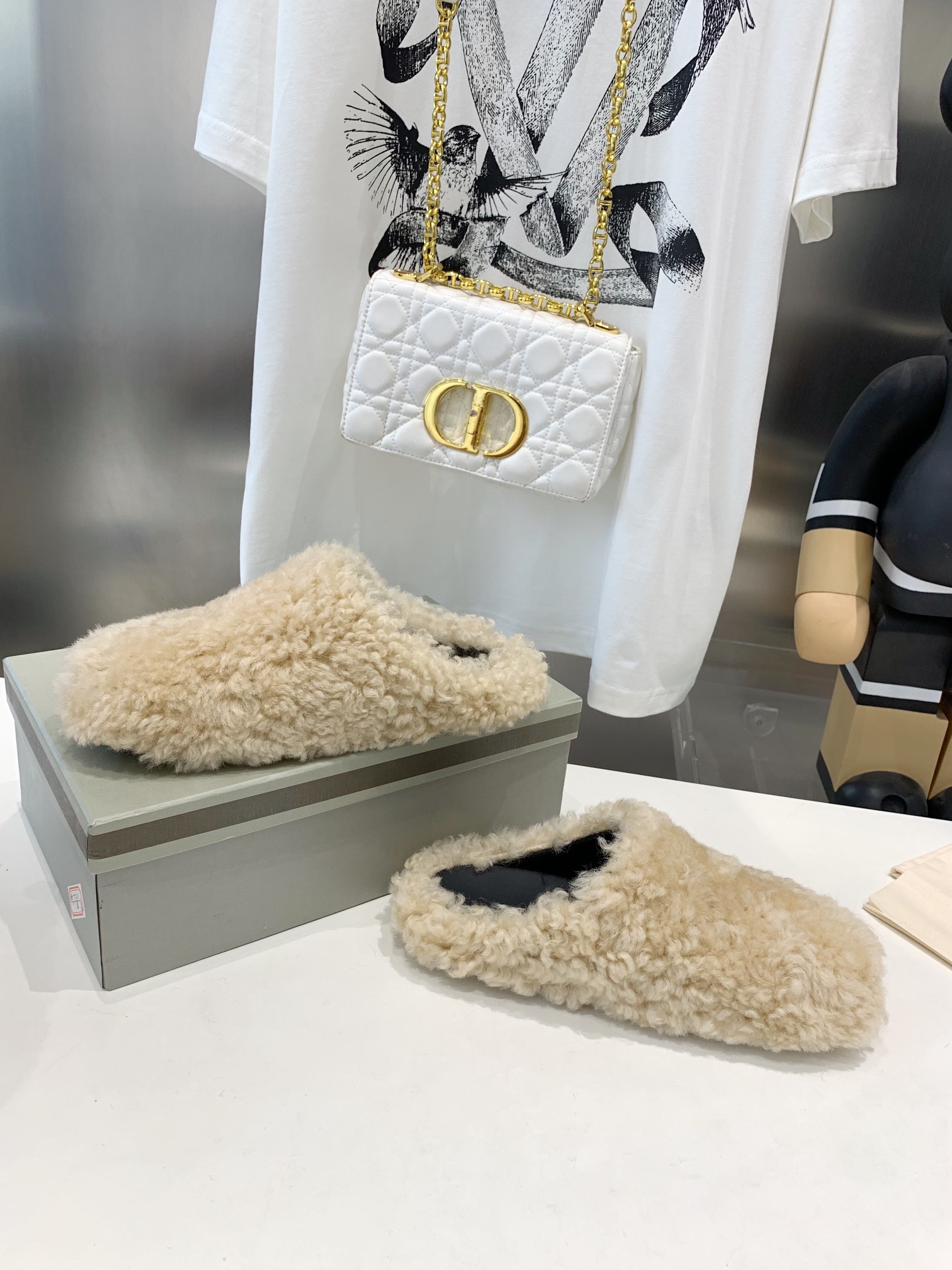 Marni Fussbett Sabot Slide Beige PB SBMS004601 LM071 00M24