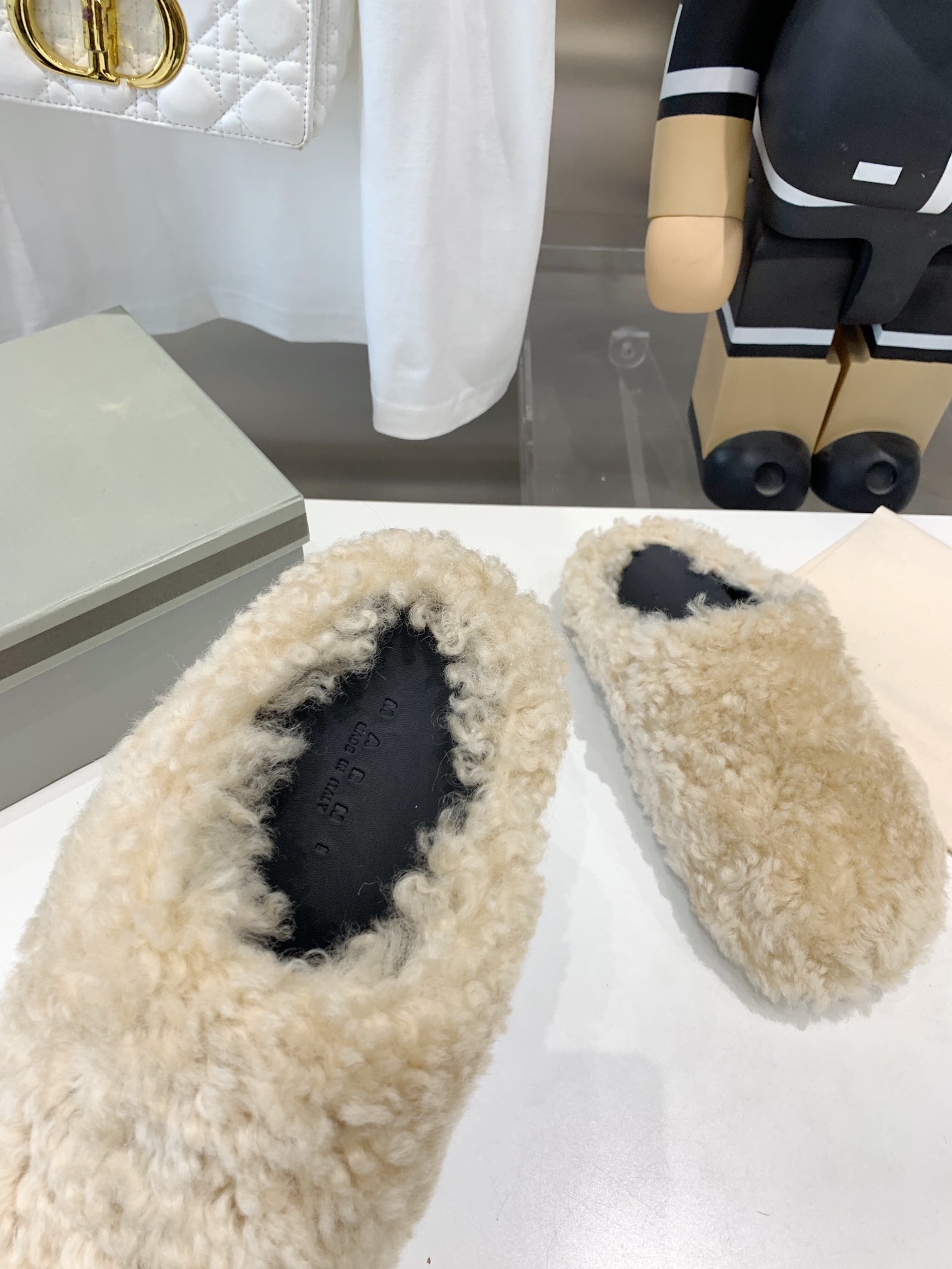 Marni Fussbett Sabot Slide Beige PB SBMS004601 LM071 00M24