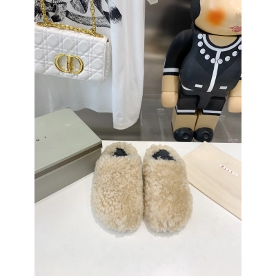 Marni Fussbett Sabot Slide Beige PB SBMS004601 LM071 00M24 02