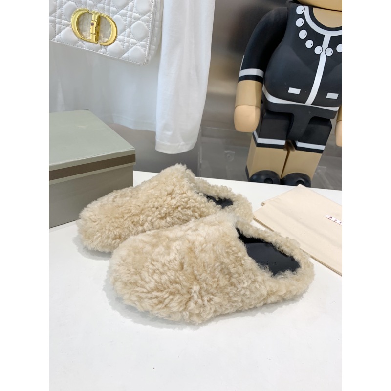 Marni Fussbett Sabot Slide Beige PB SBMS004601 LM071 00M24
