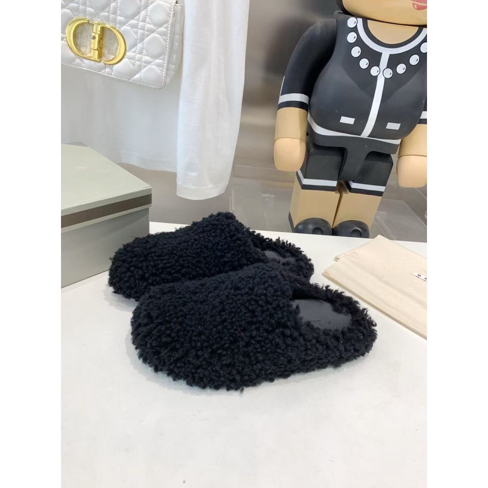 Marni Fussbett Sabot Slide Black PB SBMS004601 LM071 00M24