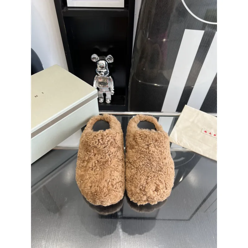 Marni Fussbett Sabot Slide Caramel PB SBMS004601 LM071 00M24