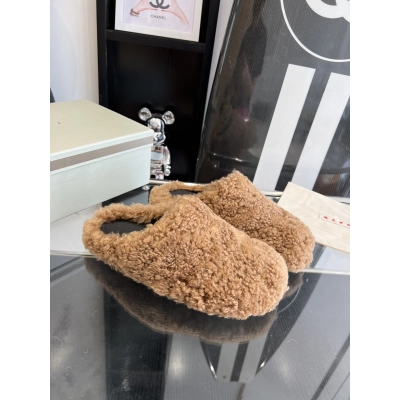 Marni Fussbett Sabot Slide Caramel PB SBMS004601 LM071 00M24 01