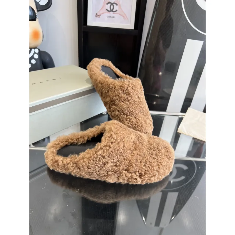 Marni Fussbett Sabot Slide Caramel PB SBMS004601 LM071 00M24