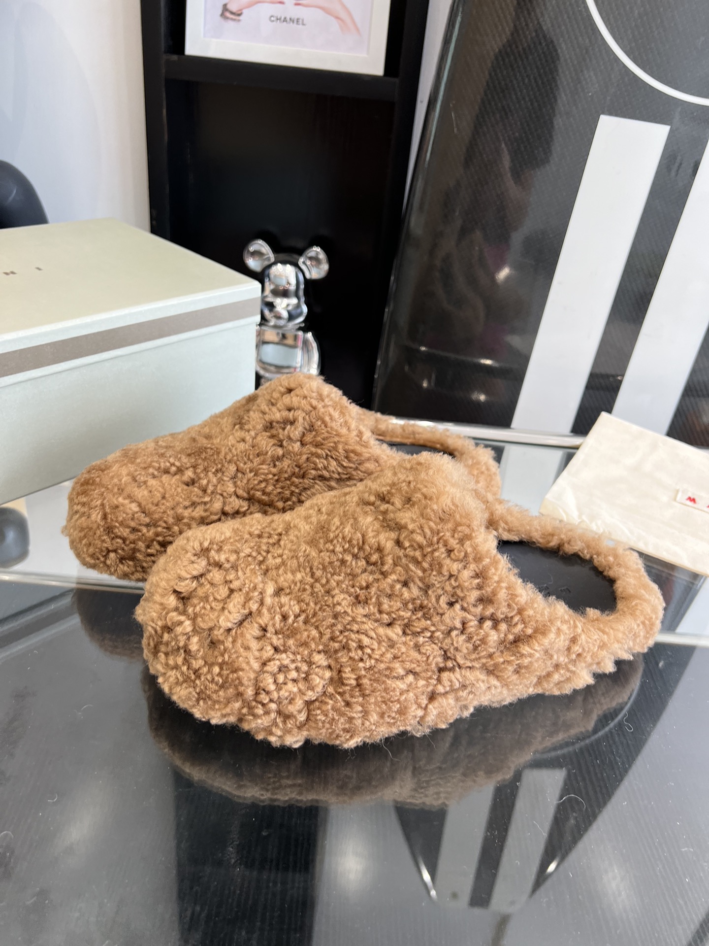 Marni Fussbett Sabot Slide Caramel PB SBMS004601 LM071 00M24