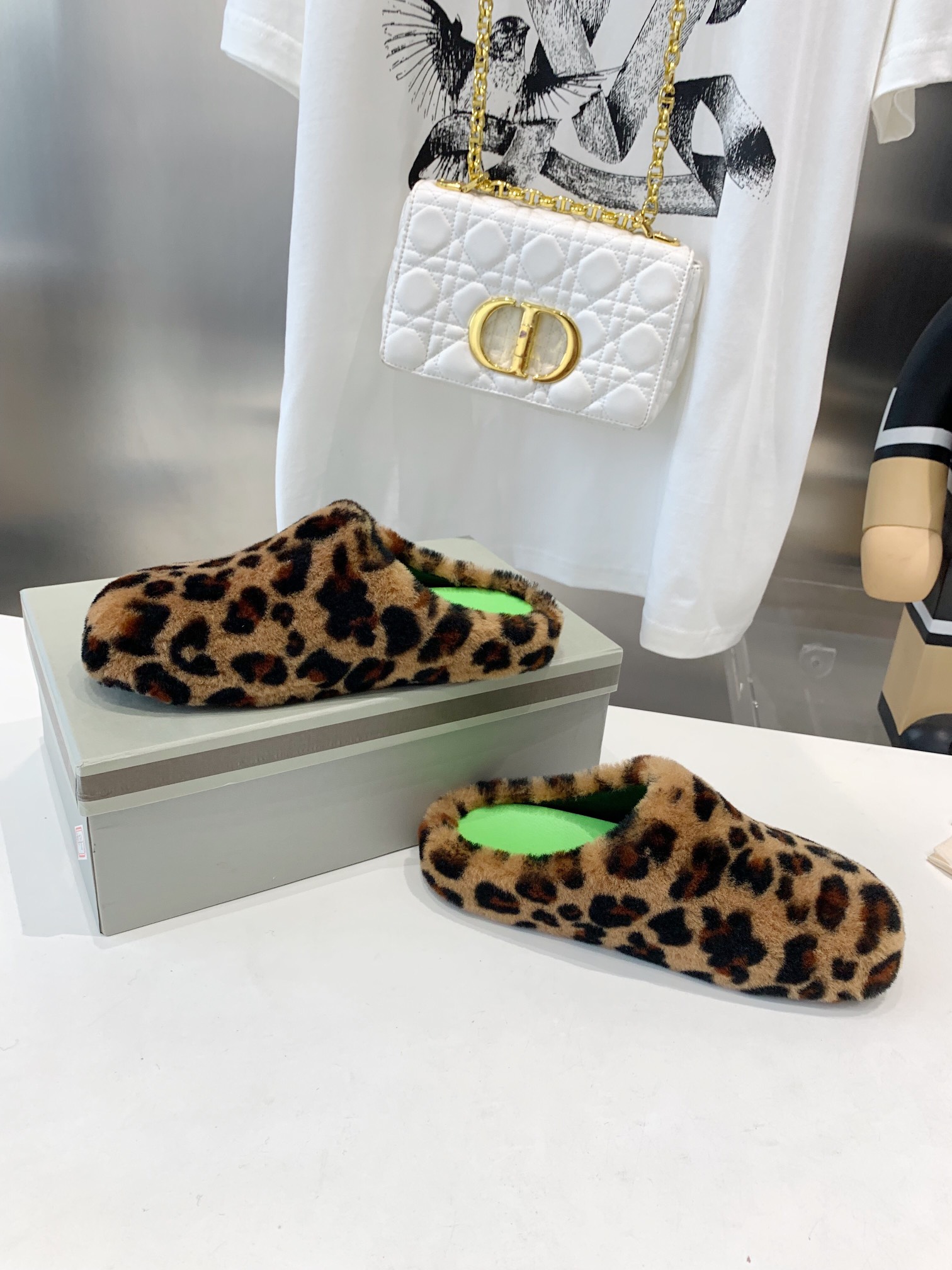 Marni Fussbett Sabot Slide Leopard PB SBMS004601 LM071 00M24