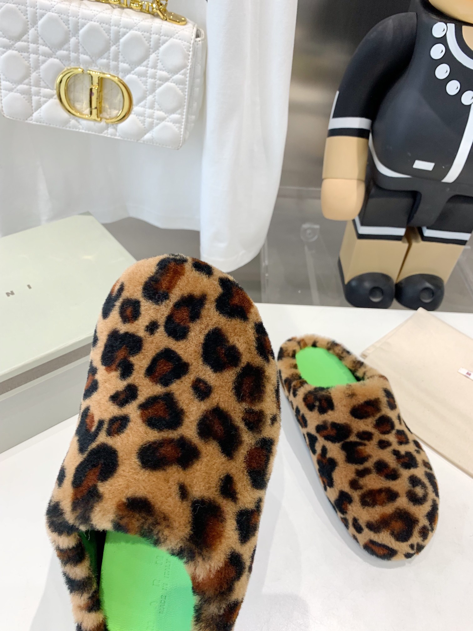 Marni Fussbett Sabot Slide Leopard PB SBMS004601 LM071 00M24